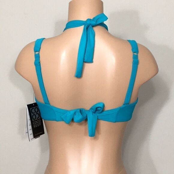 COCO REEF 5-way Bra Sized teal bikini top.… - Picture 8 of 12